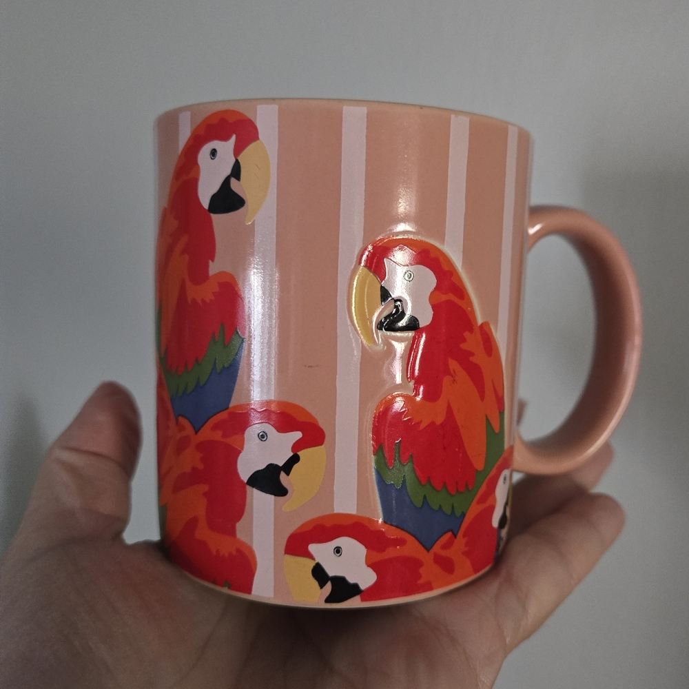 Vintage Otagiri “parrot tree” Mug